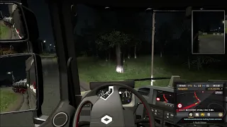 Euro Truck Simulator 2 (1.33.2.3s) - die Polizei arbeitet  nicht bei Regen