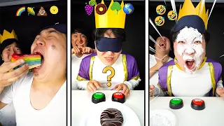 Yes or No Emoji Food Challenge | Funny Mukbang | HUBA