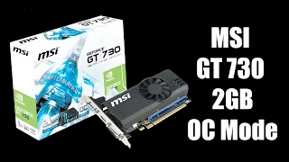 Обзор,распаковка и тест видеокарты MSI GT 730 2GB(OC Mode)