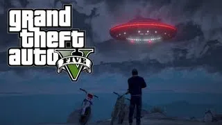 GTA 5 - Flying UFO Easter Egg! 100% Game Completion (Grand Theft Auto 5 Easter Eggs)
