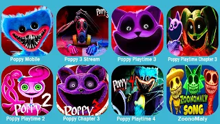 Zoonomaly Mobile,Poppy Playtime 4 Mobile,Poppy Playtime 3,Garten Of Banban 7,Roblox,Poppy Mobile