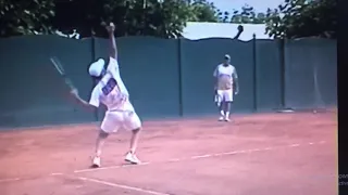 John McEnroe Davis Cup Doubles Practice, 2000