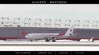 AIR ALGERIE A332 Algiers - Montreal Flight AH2700 7T-VJX