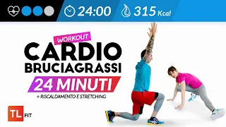 24 minuti cardio brucia grassi - Esercizi fitness a casa @tlfit2526