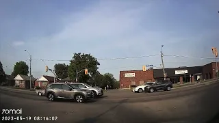 Driving on Canadian road to Warden avenue southbound in Toronto