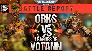 Orks vs Leagues of Votann | 40K Boarding Action Battle Report
