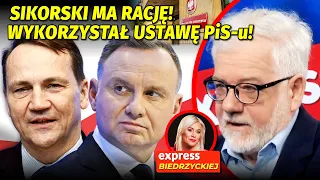 Duda WPADŁ W PUŁAPKĘ... PiS-U! "Sikorski MA RACJĘ" Czaputowicz: Prezydent POTRZĄSA SZABELKĄ