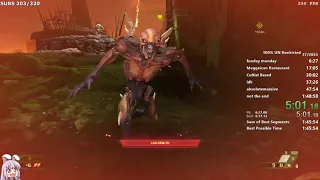 1:47:38 - Doom Eternal 100% Ultra-Nightmare speedrun