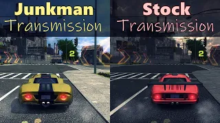 FORD GT Junkman Transmission VS Stock Transmission NFS MW Drag Race