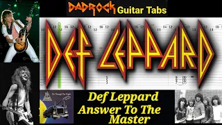 Answer To The Master - Def Leppard - Guitar + Bass TABS Lesson