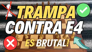 TRAMPA MUY BUENA para GANAR con NEGRAS (contra e4)