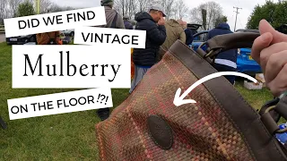 DID WE FIND VINTAGE MULBERRY ON THE FLOOR!?! | COME THRIFTING WITH US | CAR BOOT SALE SOURCING UK