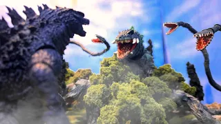 GODZILLA VS BIOLLANTE (Epic stop motion animation fight)