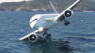 impossible landing boeing 777 Emirates plane at Small Airport,Canada