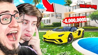 ПОТРАТИЛ 10.000.000$ НА ХАЙПЕРА! ЛЕША, ДОБРО ПОЖАЛОВАТЬ В БОГАТУЮ ЖИЗНЬ! (GTA 5 RP)