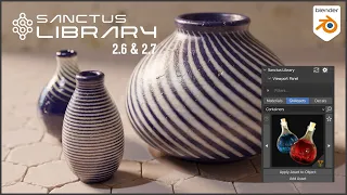 Sanctus Library 2.6 & 2.7 updates - Procedural Material addon for Blender