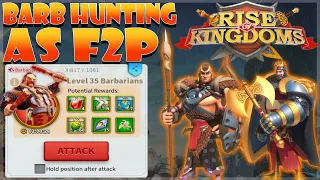 Free to Play Tips for 5 March Barb Hunting in Lost Kingdom KvK S1 (Rise of Kingdoms)
