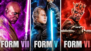 The 7 Classic Lightsaber Combat Forms EXPLAINED