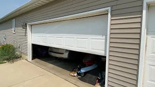 All White Garage Door Opening and Closing!