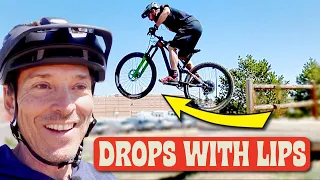 MOUNTAIN BIKE DROPS WITH LIPS | Over-40 MTB Skills