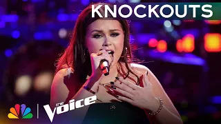 Olivia Minogue's Haunting Version of Evanescence's "Bring Me to Life" | The Voice Knockouts | NBC