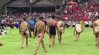 Hornbill festival 2023 || Tug of war competition at Naga Heritage village Kisama