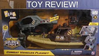 PLAY ZONE Soldier Force Combat Vehicles Playset TOY REVIEW!