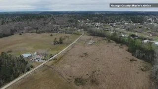 Drone video shows damage left by tornado in Orange County, Texas
