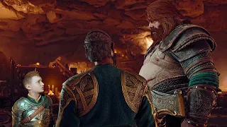 Odin insults Thor and tells why he killed Giants Scene - God Of War Ragnarok [4K 60FPS HDR]