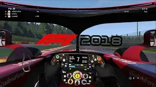 F1 2018 - Sebastian Vettel - Belgian Gameplay