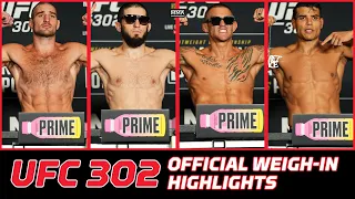 UFC 302: Makhachev vs. Poirier Official Weigh-In Highlights | MMA Fighting