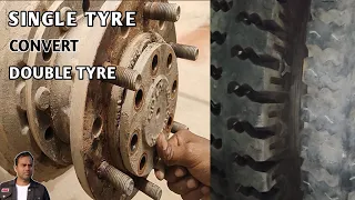 Single Tyre Rear Wheel Vehicle Convert To Dubble Tyre