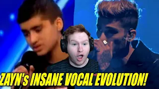 Zayn's INSANE Voice Evolution (2010-2017) REACTION!!