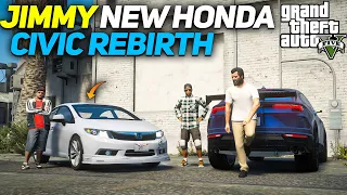 JIMMY AND SAQIB TAKING DELIVERY OF HONDA CIVIC REBIRTH | GTA 5 | Real Life Mods #25 | URDU |