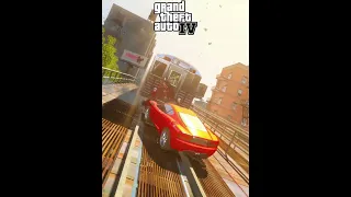 Evolution of Car vs Train in GTA Games:#gta #shorts #evolution