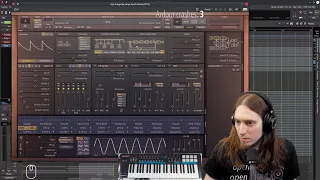 Talking PipeWire and stuff, making a Retrowave Psytrance track (unfa live 2021-11-07)