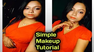 SIMPLE MAKEUP TUTORIAL / SELF MAKEUP TUTORIAL ❤️🥰💕#makeup #selfmakeup #simple