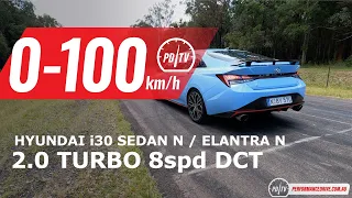 2022 Hyundai i30 Sedan N (Elantra N) 0-100km/h & engine sound