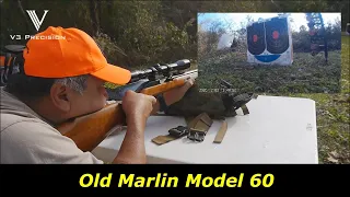 Old Marlin Model 60 - Groups on a Paper Target