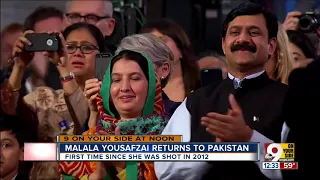 Malala Yousafzai returns to Pakistan