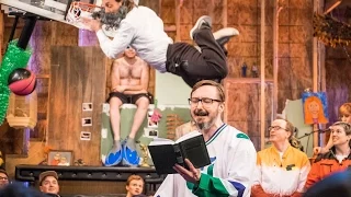 John Hodgman Reads 'O Captain, My Captain' While Being Slam Dunked Over