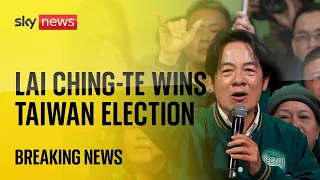 Lai Ching-te from Democratic Progressive Party (DPP) wins Taiwan election