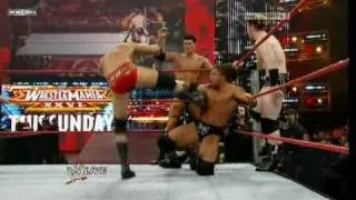 WWE Raw 3/22/10 Triple H & Randy Orton vs Sheamus & Legacy