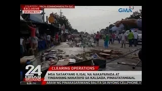 Mga sasakyang iligal na nakaparada at tindahang nakatayo sa kalsada, pinagtatanggal