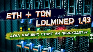 Майнинг ETH и TON Coin одновременно на Lolminer 1.43 | Запуск на Hive OS | Насколько выгоднее?