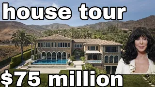 Superstar singer cher house tour Malibu California $75 million