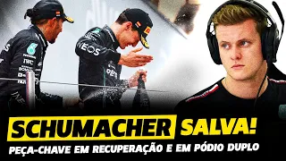 COMO SCHUMACHER RESOLVEU CARRO E GARANTIU PÓDIO DE HAMILTON E RUSSELL? FÓRMULA 1 | GP EM CASA+