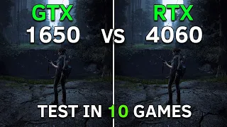 GTX 1650 vs RTX 4060 | Test In 10 Games at 1080p | 2023