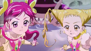 Shadow creates Dark Precures (Yes Precure 5 Movie)