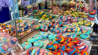 Bagel Heaven! Making handmade bagels of various flavors - Korean street food